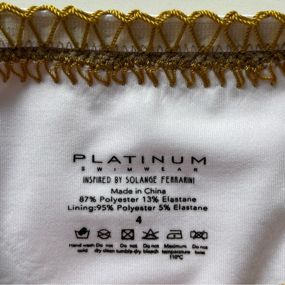 Pq Swim / Platinum Swimwear Girl’s Sporty Pink Embroidered Bikini - Size 4 - Picture 10 of 10